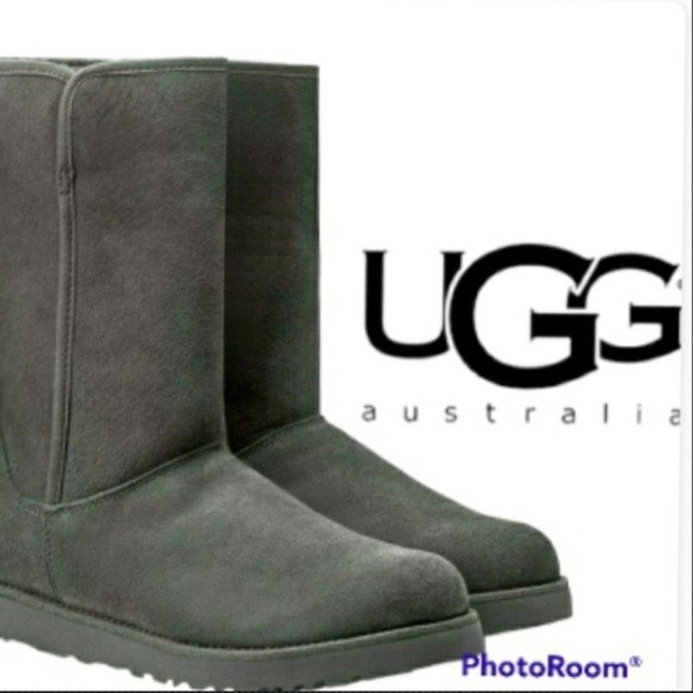 NEW Ugg Boots Mid-Calf Shearling Lined Sheepskin Boots Womens Size 5